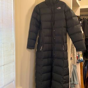 Medium full length North Face down coat